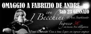 Scopri di più sull'articolo Omaggio a FABRIZIO DE ANDRÈ | Arci SCUOTIVENTO Monza
