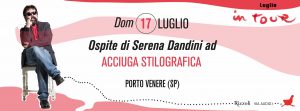 Scopri di più sull'articolo Guido Catalano ospite di Serena Dandini ad “Acciuga Stilografica” – Porto Venere